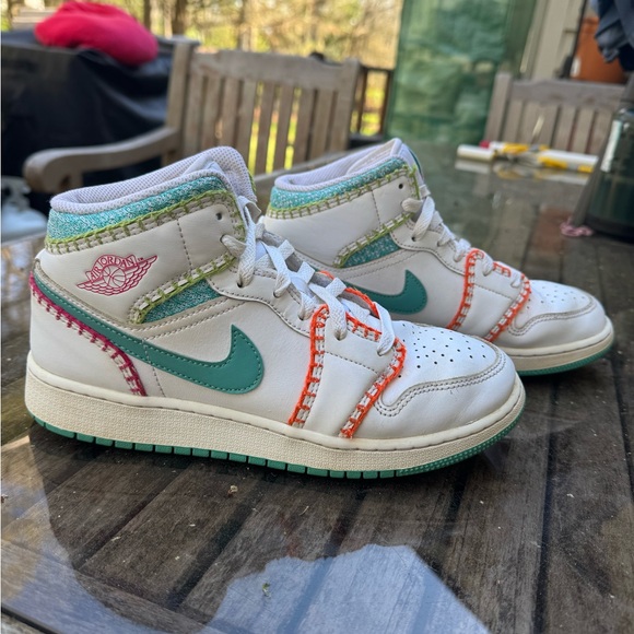 Jordan Shoes - Nike Air Jordan 1 Mid SE Multi Stitch 6.5 Youth/8 Women’s